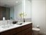 Walnut Vanity, Bianco Sivec Marble counter top