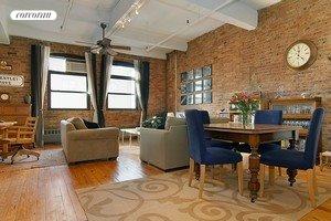Living room with dining area