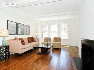 Living Room with woodburning fireplace