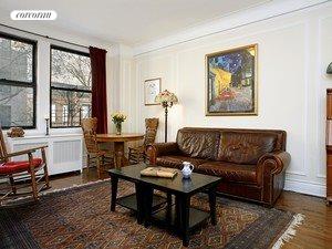 Living Room faces Tree Lined Street