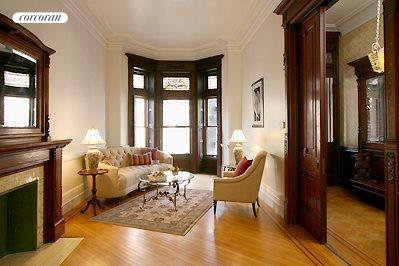 Parlor with bay window