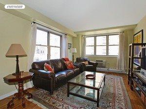 Living room with North and West Exposure