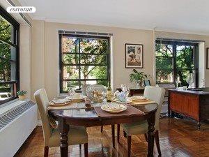Corner dining area