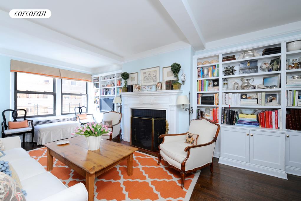 Living Room with Woodburning fireplace
