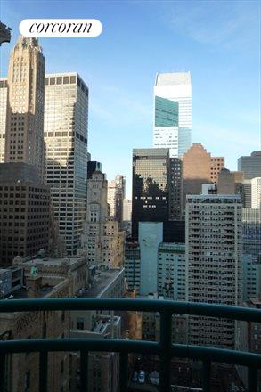 View from living room and balcony