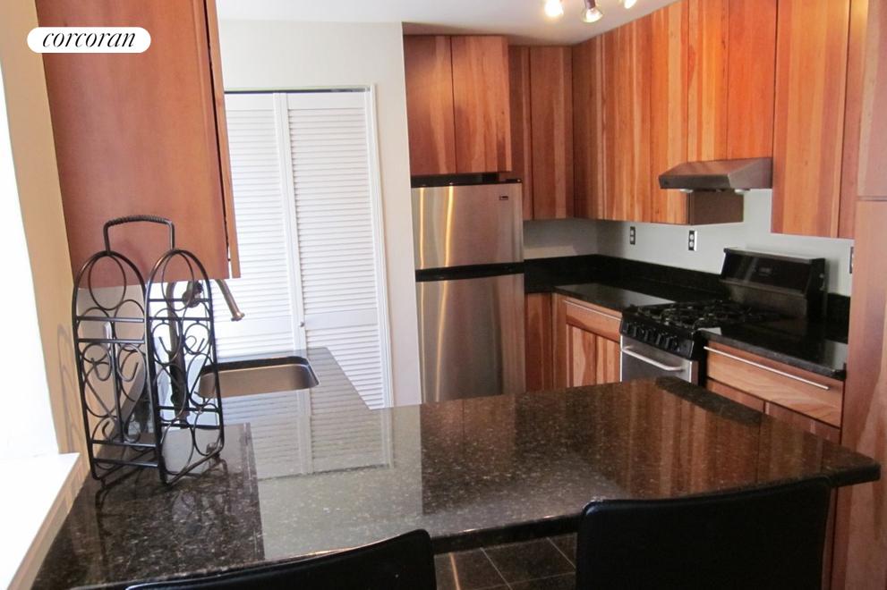 Open windowed, eat-in kitchen