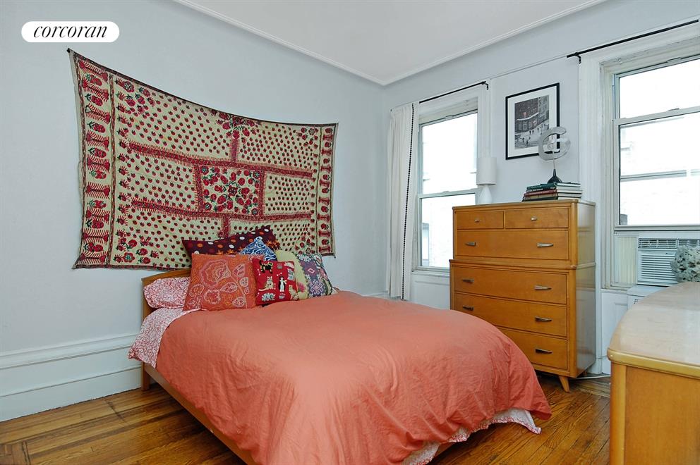 Extremely quiet bedroom, with a wall of closets.