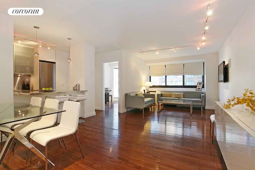 Spacious living and dining