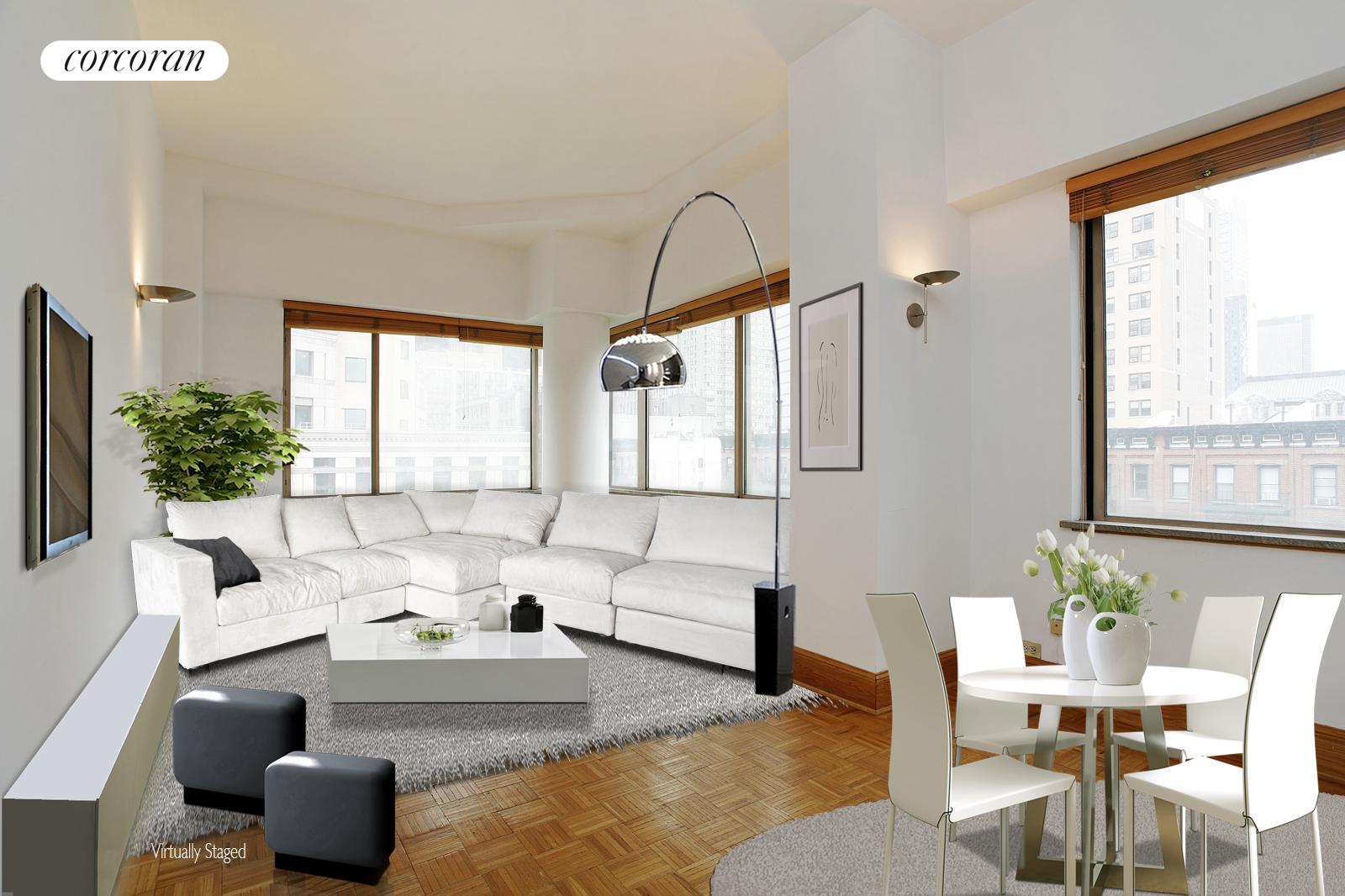 Virtually staged Living/Sleeping