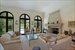 French doors open to gardens