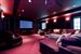 State-of-the-art theatre  is adjacent to the wine cellar and the billiard room 
