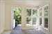 Charming breakfast room leads to outdoor deck
