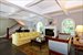 Couffered ceilings, arched windows & fireplace