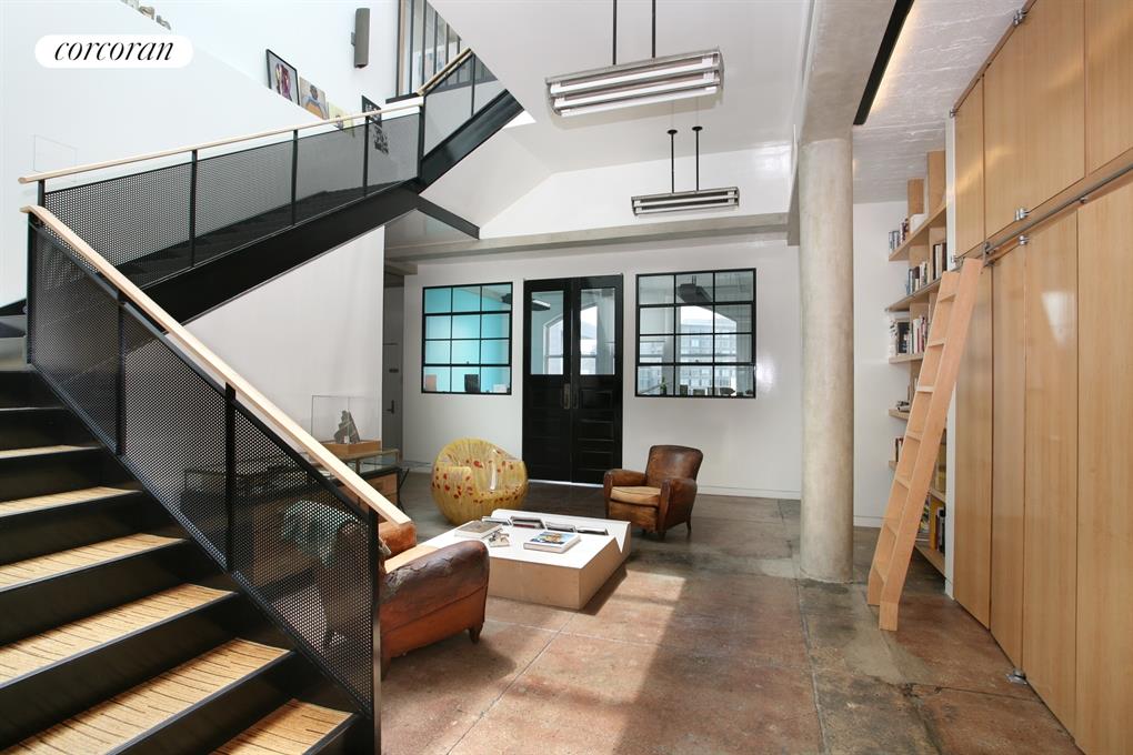 Staircase with Large Skylight