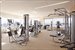 Fitness center includes big indoor swimming pool.