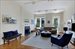 Grand full floor has open living, dining & kitchen