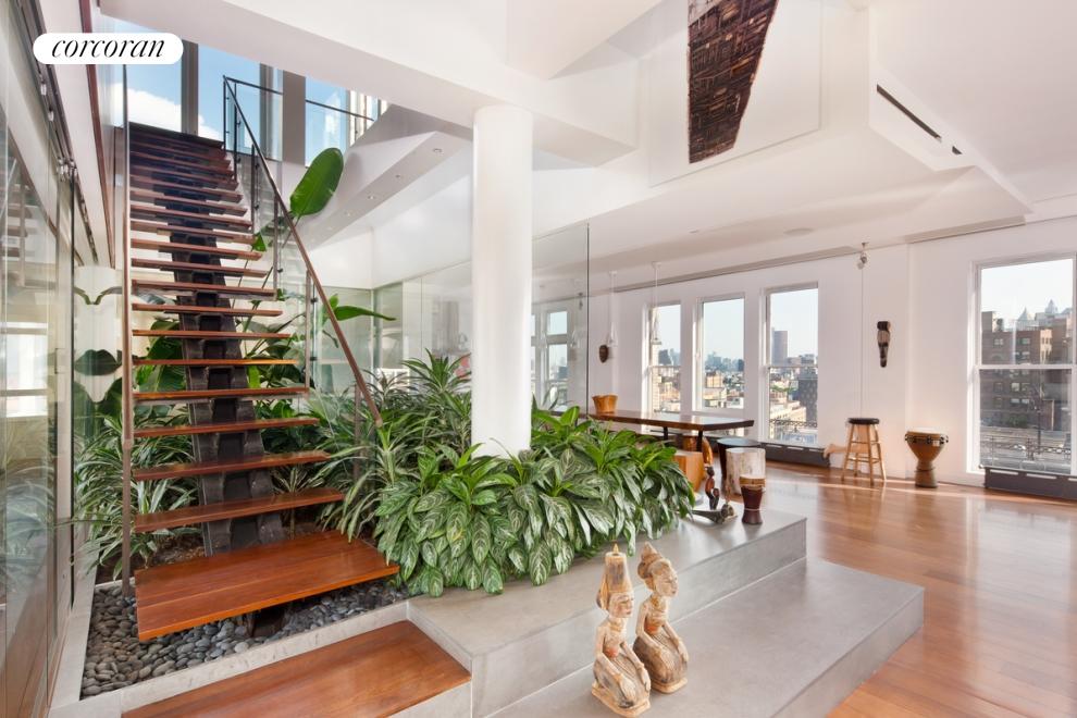 Interior Garden Leading Up to Private Roof Terrace
