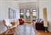 Living room with south facing windows