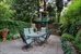 Backyard with treehouse