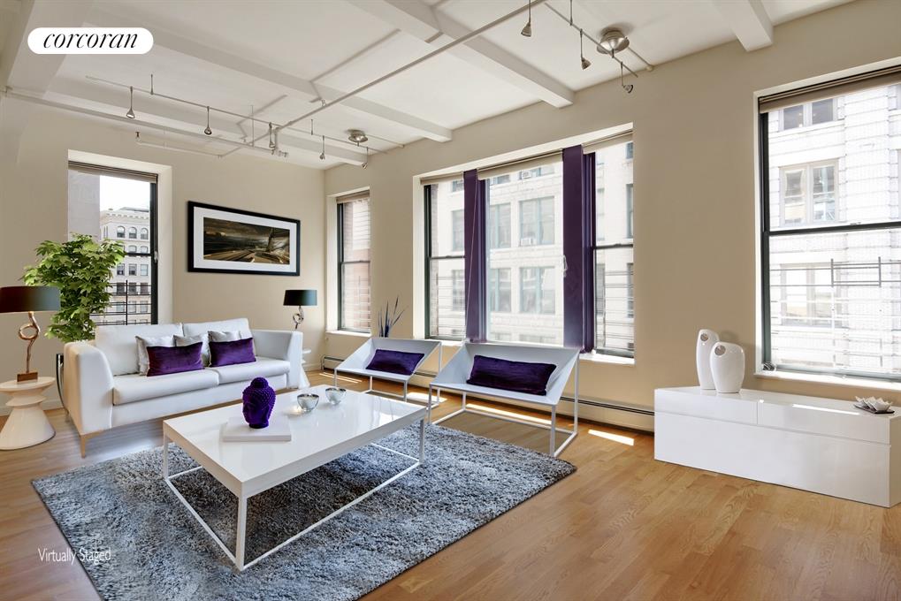 Virtually Staged Living Room