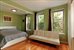 Oversized master bedroom with tree top-views