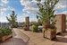 Beautifully planted and furnished roof deck