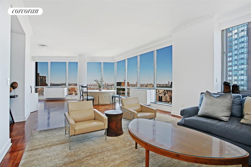 Living Room / Dining Room with  high ceilings