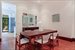Large dining room with elegant lighting