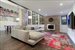 Expansive living area with oversized windows