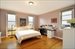Large master bedroom w triple window effect