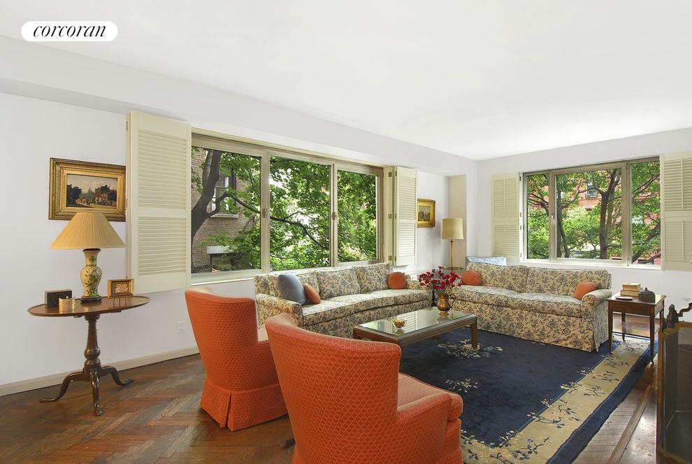 Living Room with East and North Exposures