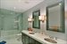 Master bath includes heated floors and wet room