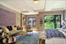 Bedrooms are quiet retreats with leafy views