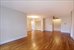 Living room view of dining room and entry foyer