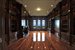 Panelled oceanfront study 