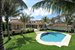 Green space abounds around the pool