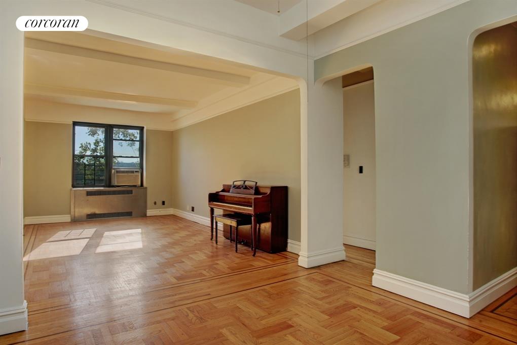 Living Room with large Dinning Foyer