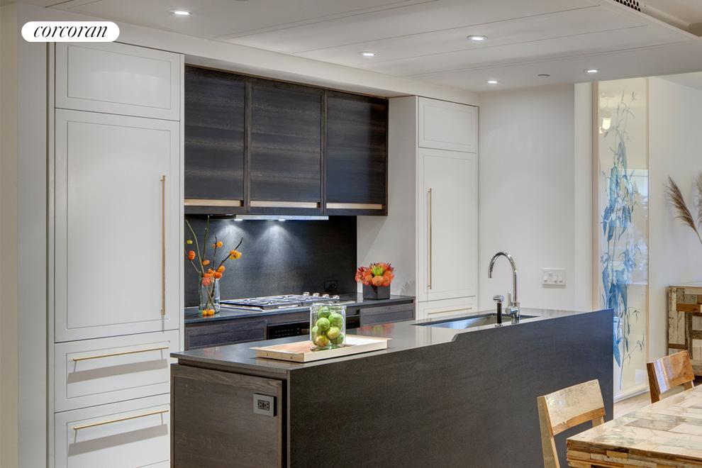 Artisan crafted kitchen with bronze detail