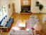 living room with fireplace