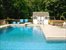 heated pool, pool house