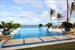The pool becomes the ocean from this view