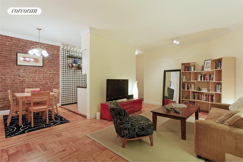 Good size Living/Dining area with windows