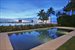 Black mosaic marble tile pool