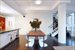 Dining area off open kitchen