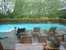 Deck around heated pool