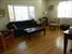 Living room with stove
