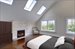 Master with fireplace (virtually staged)