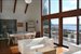 Living room with deck