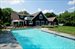 Back of house, deck and pool