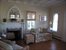 living room with fireplace